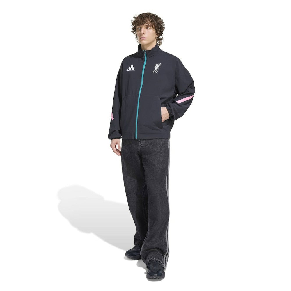 Liverpool 2025/26 Club Anthem Full-Zip Jacket Black - Adidas for sale