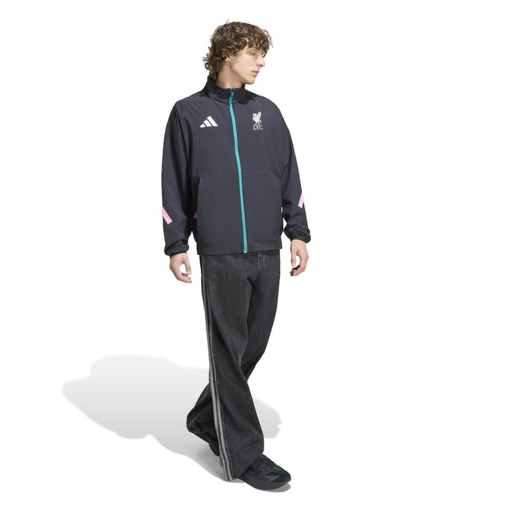 Liverpool 2025/26 Club Anthem Full-Zip Jacket Black - Adidas for sale