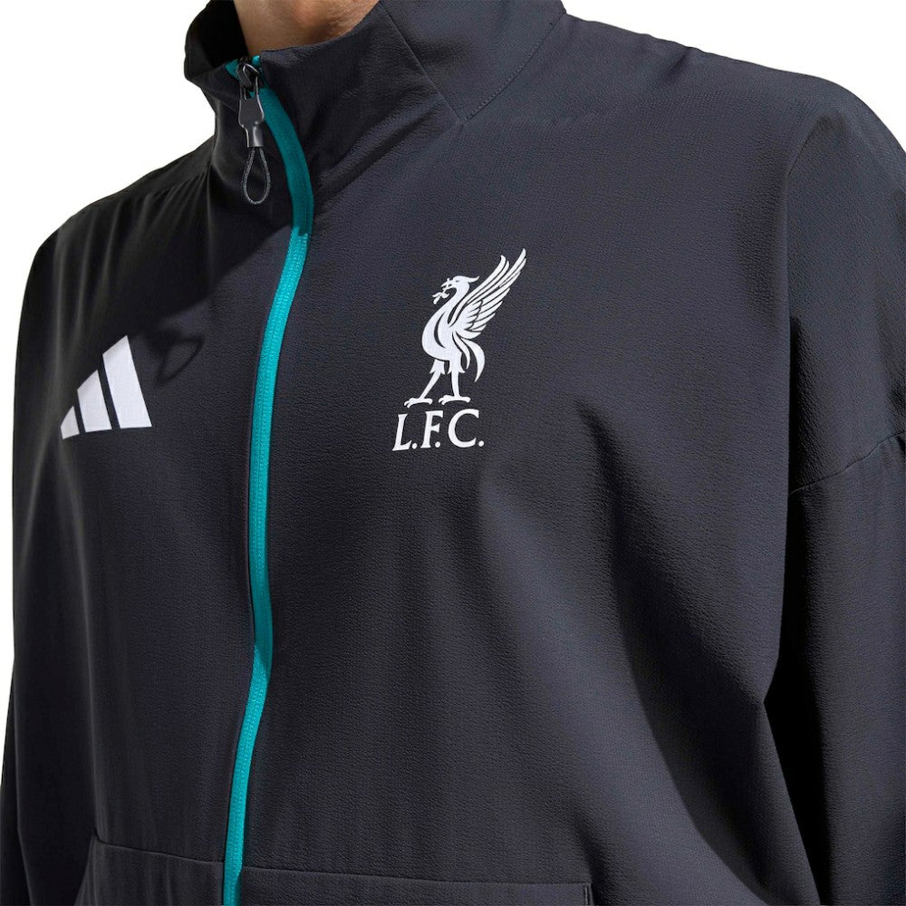 Liverpool 2025/26 Club Anthem Full-Zip Jacket Black - Adidas for sale