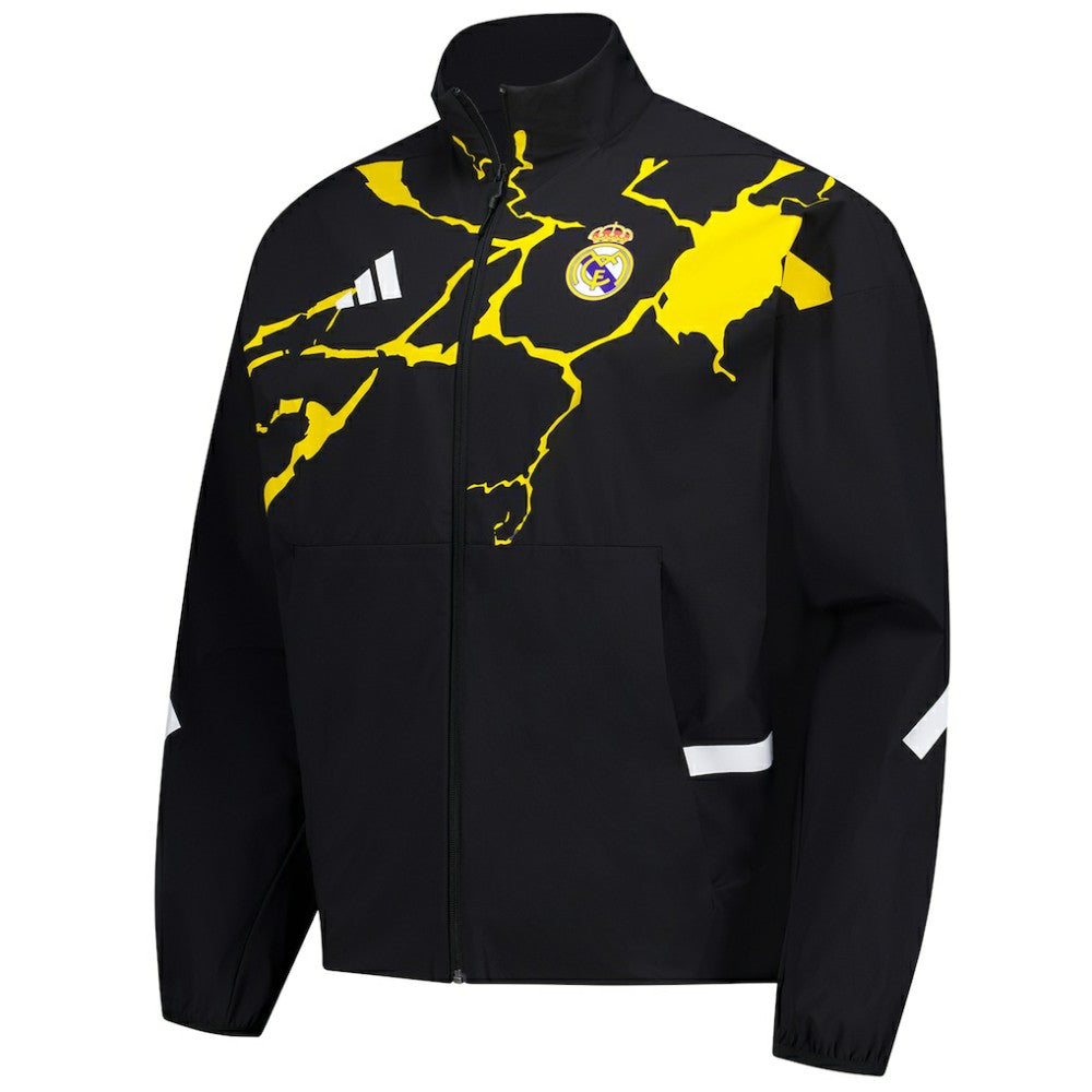 Real Madrid x Marvel Anthem Full-Zip Jacket Black - Adidas
