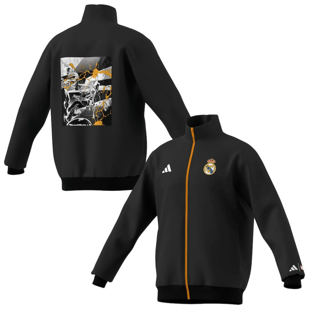 Real Madrid x Marvel Youth Track Jacket Black - Adidas for sale