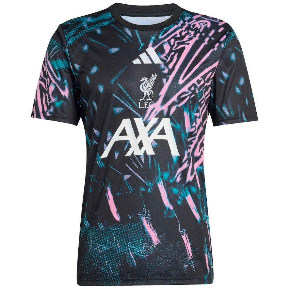 Liverpool 2025/26 Pre-Match Training Jersey Black - Adidas