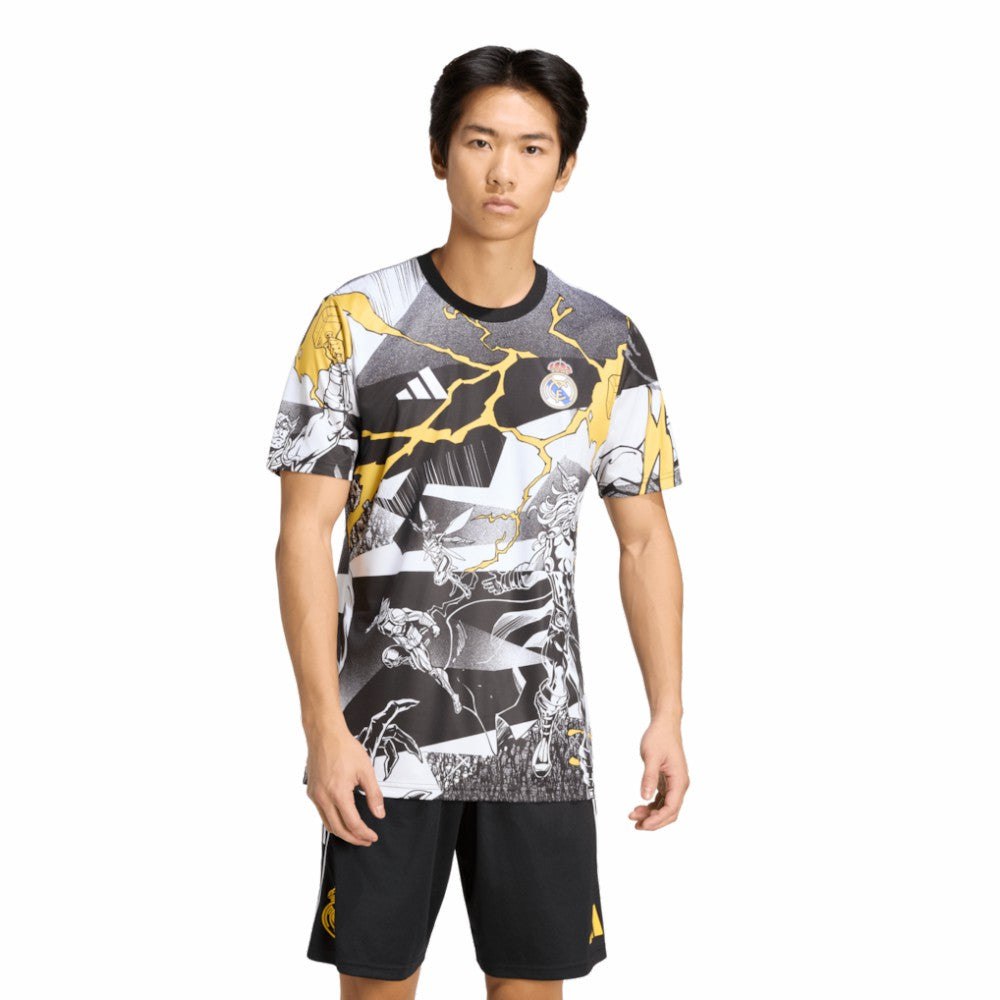 Real Madrid x Marvel AEROREADY 2025/26 Pre-Match Top White - Adidas Discount