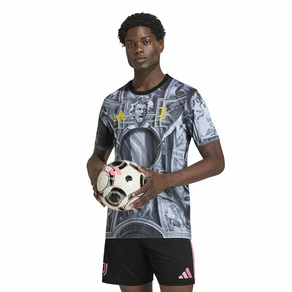 Juventus 2025/26 Pre-Match Training Jersey Black - Adidas for sale