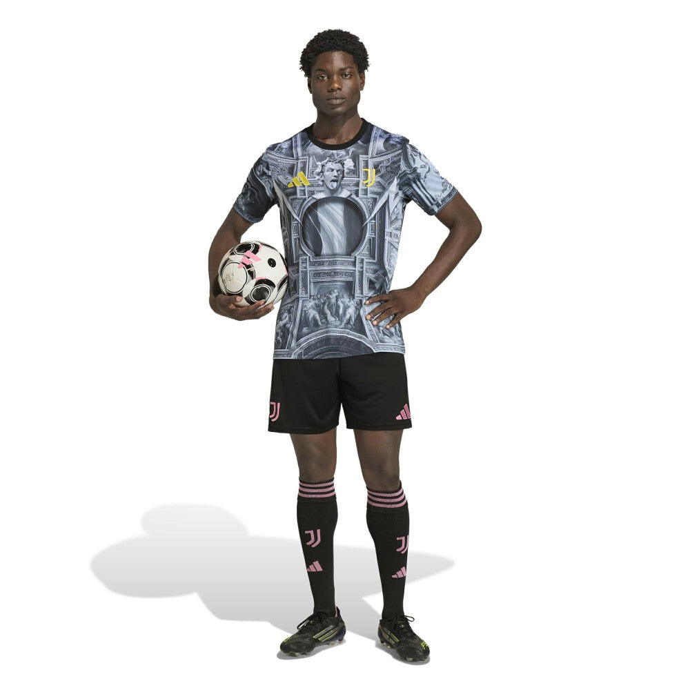 Juventus 2025/26 Pre-Match Training Jersey Black - Adidas for sale