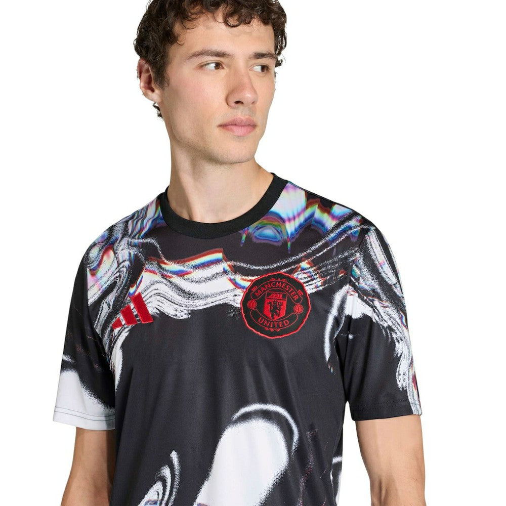 Manchester United 2025/26 Pre-Match Training Jersey Black - Adidas sale