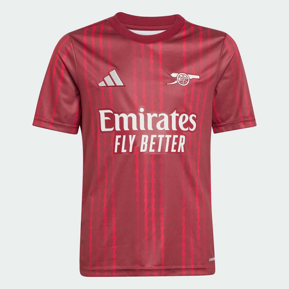Arsenal Youth 2025/26 Pre-Match Training Jersey Red - Adidas