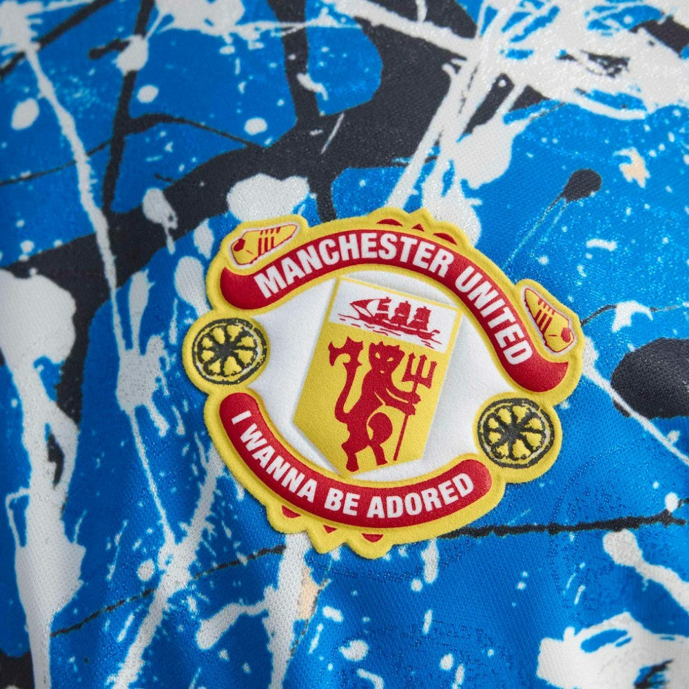 Manchester United X Stone Roses Replica Jersey Blue - Adidas outlet
