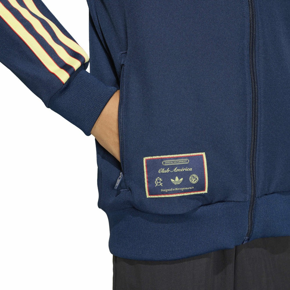 Club America Youth Terrace Icons Full-Zip Track Top Navy - Adidas