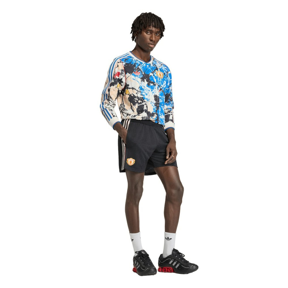 Manchester United X Stone Roses Long Sleeve Replica Jersey Blue - Adidas outlet