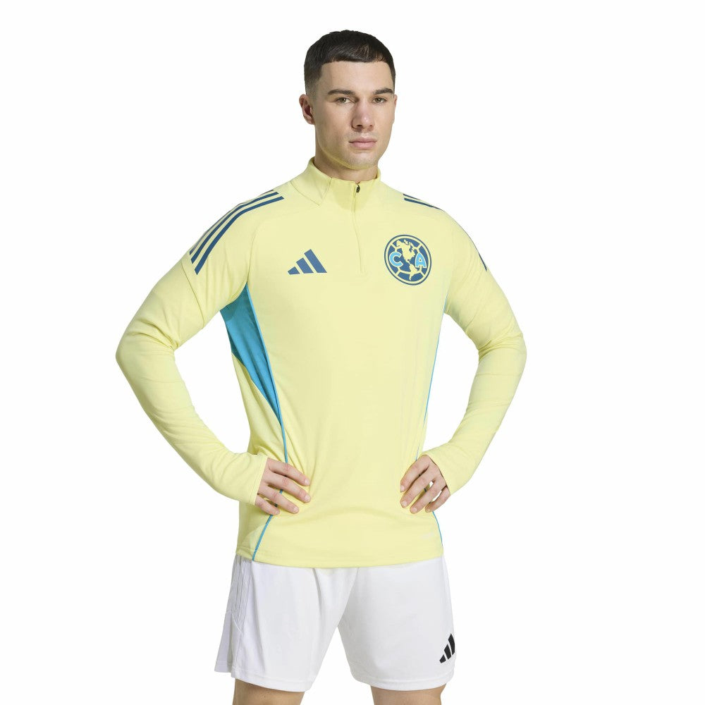 Club America Tiro 2025/26 AEROREADY Raglan Full-Zip Training Top Yellow - Adidas Discount