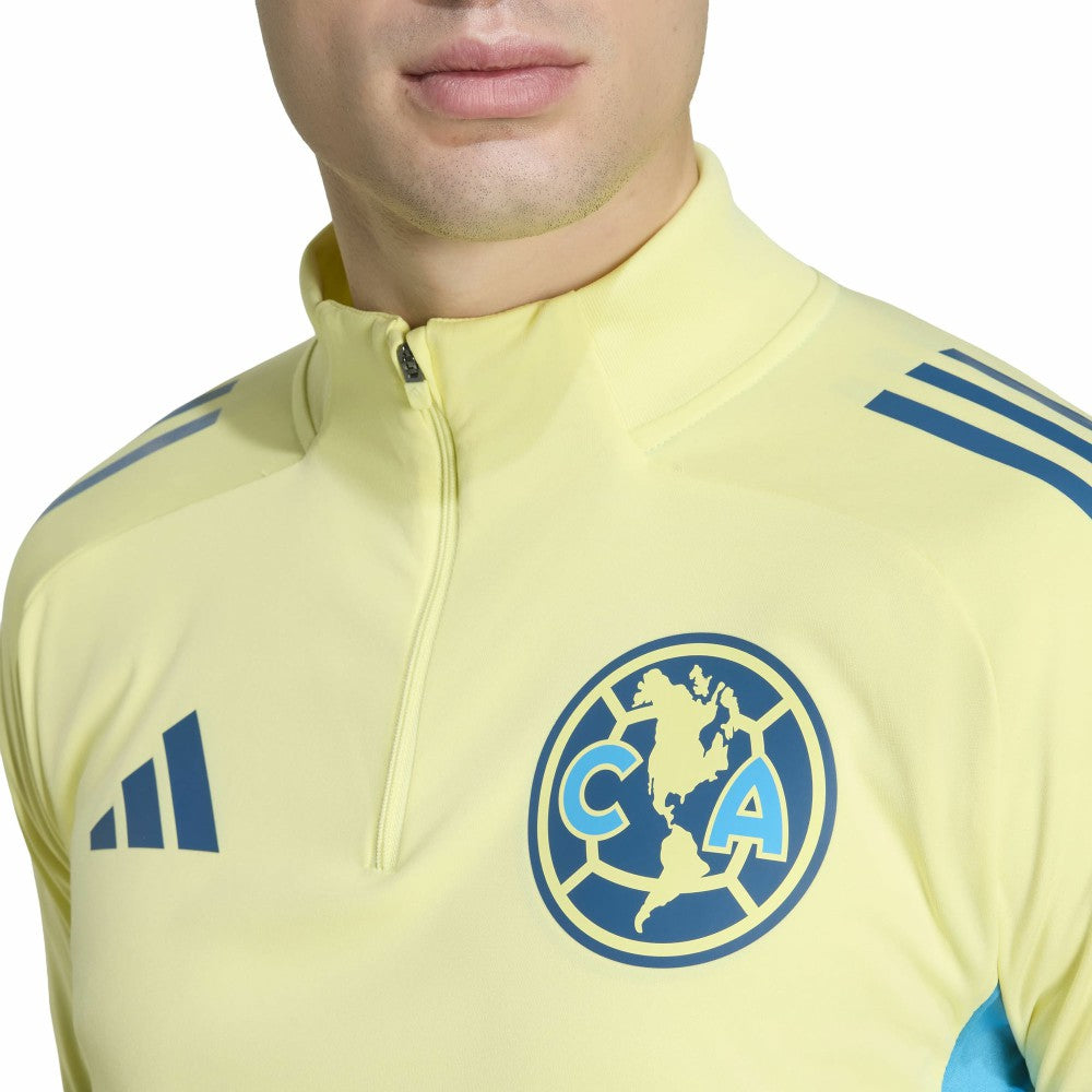 Club America Tiro 2025/26 AEROREADY Raglan Full-Zip Training Top Yellow - Adidas Discount