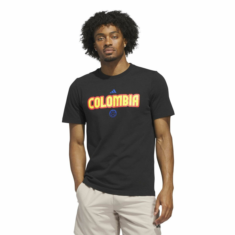Colombia National Team Jersey Hook T-Shirt Black - Adidas Discount