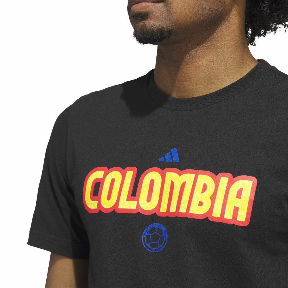 Colombia National Team Jersey Hook T-Shirt Black - Adidas Discount