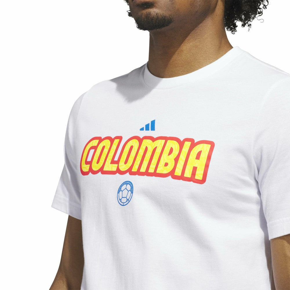 Colombia National Team Jersey Hook T-Shirt White - Adidas for sale