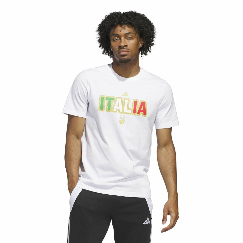 Italy National Team Jersey Hook T-Shirt White - Adidas