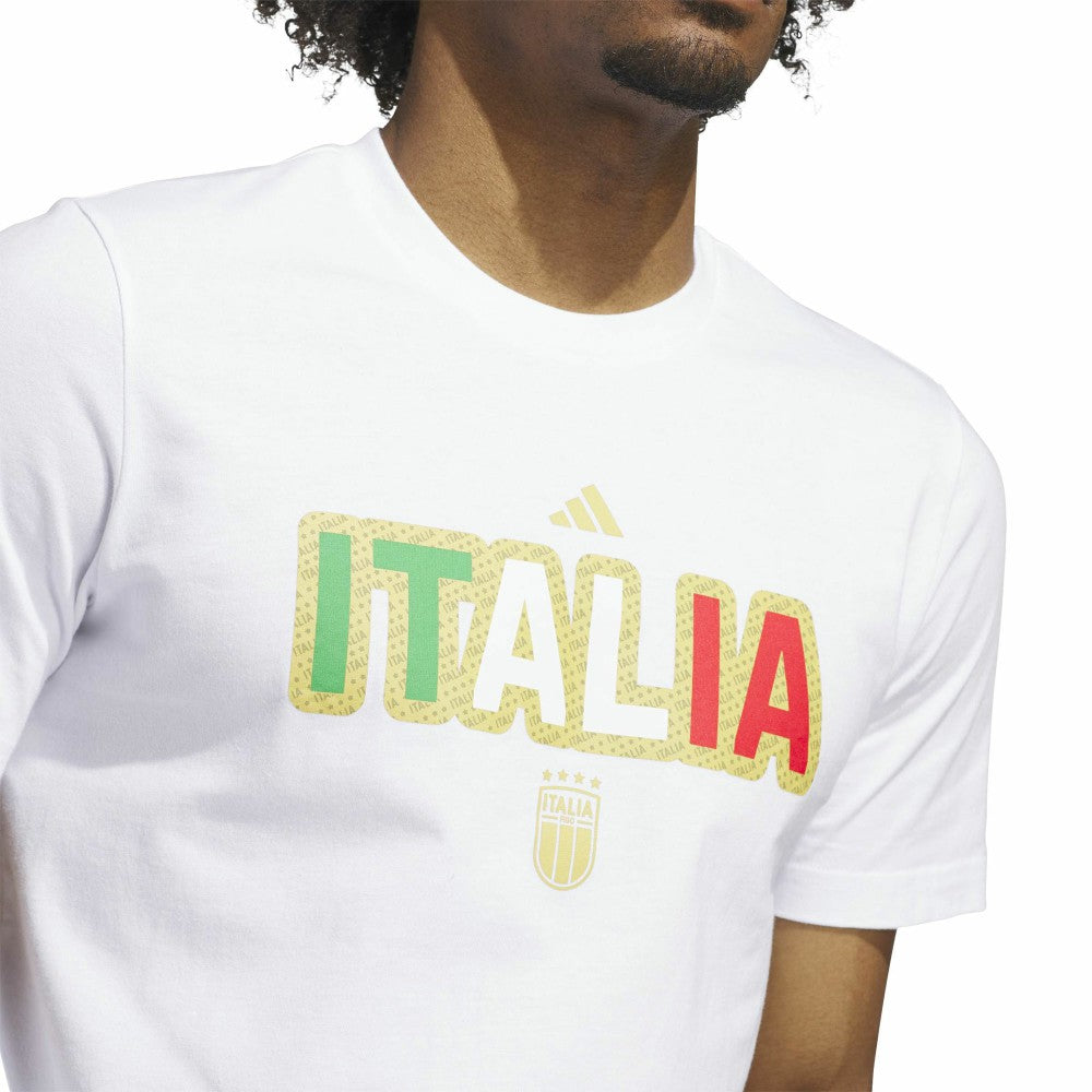 Italy National Team Jersey Hook T-Shirt White - Adidas