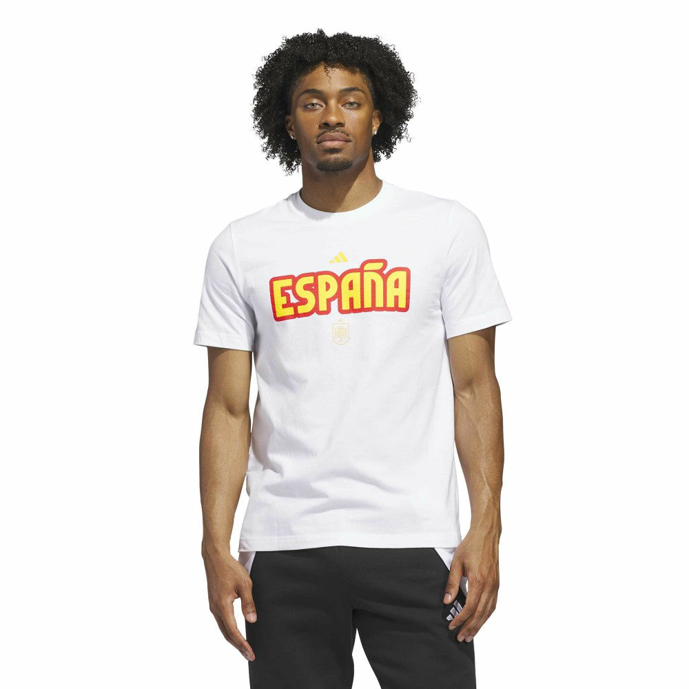 Spain National Team Jersey Hook T-Shirt White - Adidas outlet
