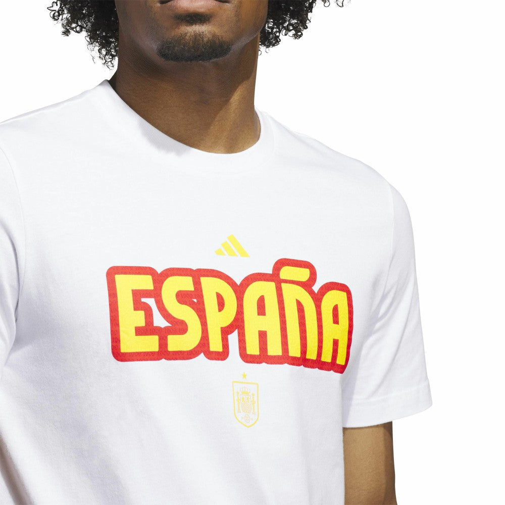 Spain National Team Jersey Hook T-Shirt White - Adidas outlet