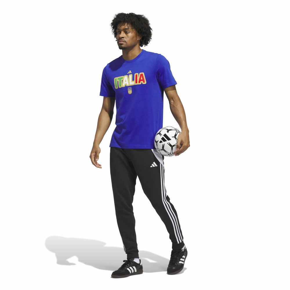 Italy National Team Jersey Hook T-Shirt Blue - Adidas outlet