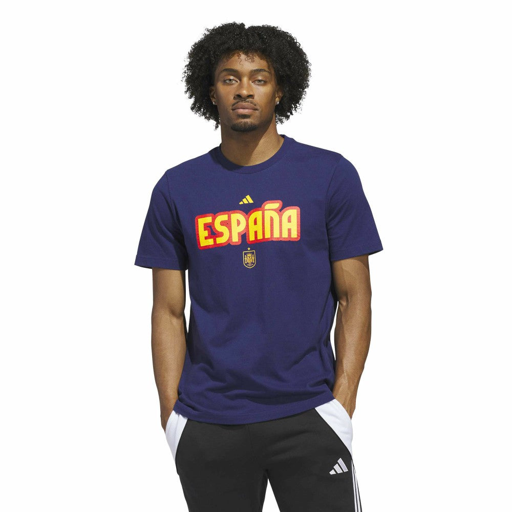 Spain National Team Jersey Hook T-Shirt Navy - Adidas