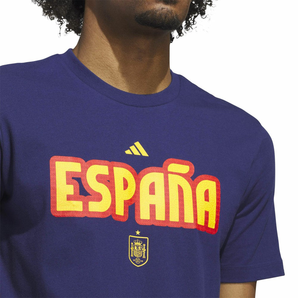 Spain National Team Jersey Hook T-Shirt Navy - Adidas