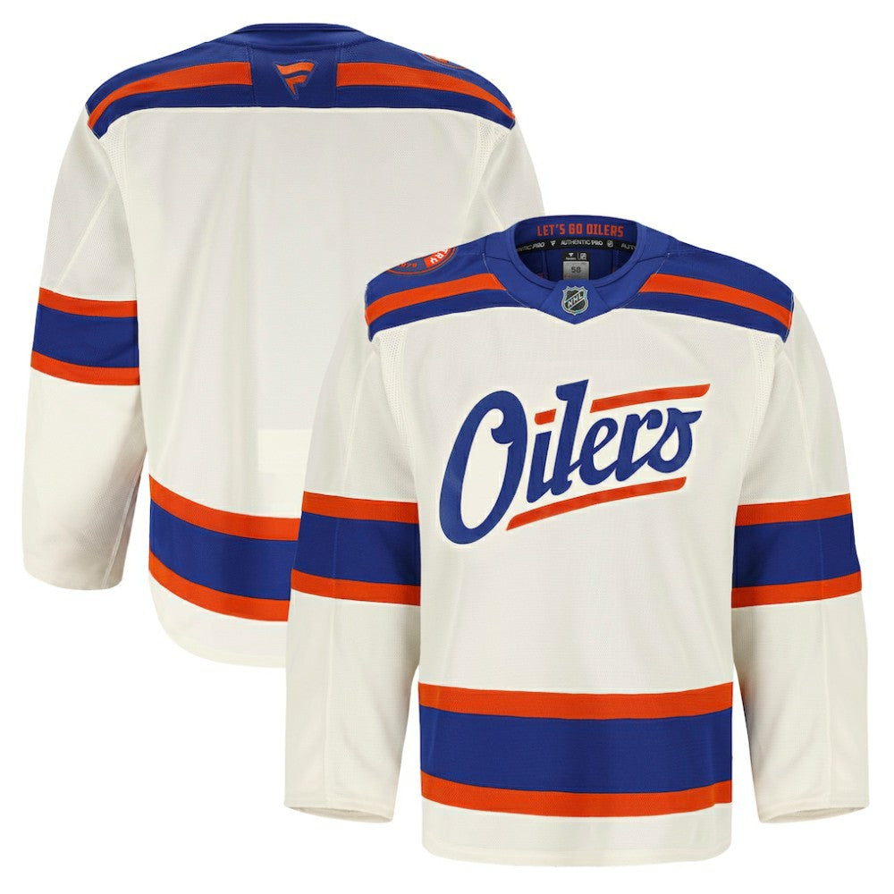 Edmonton Oilers Fanatics Alternate Authentic Pro Jersey - Light Beige - NHL 203134953