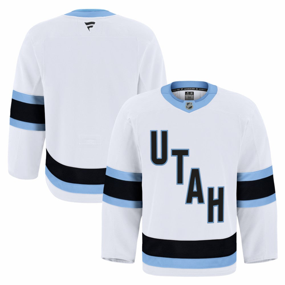 Utah Mammoth Fanatics Away Authentic Pro Jersey - White - NHL 203134960