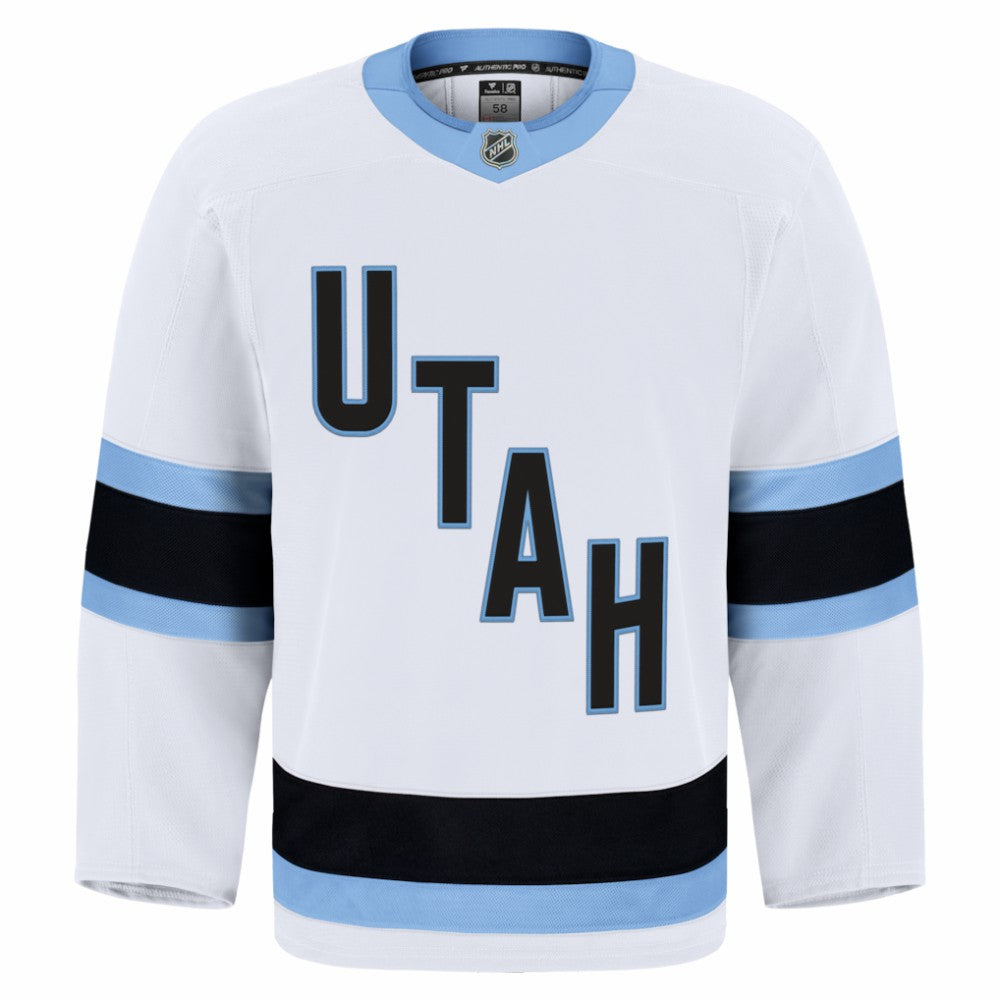 Utah Mammoth Fanatics Away Authentic Pro Jersey - White - NHL 203134960