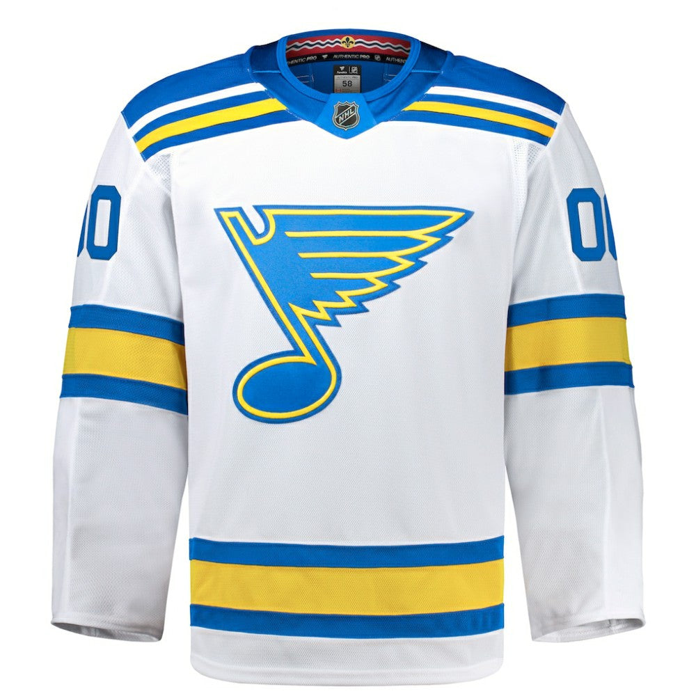 St. Louis Blues Fanatics Away Authentic Pro Custom Jersey - White - NHL 203134968