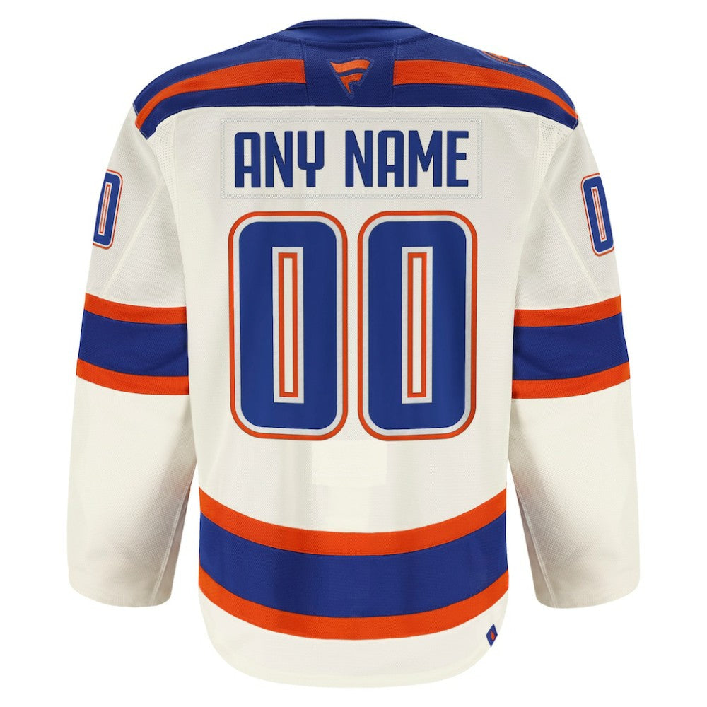 Edmonton Oilers Fanatics Alternate Authentic Pro Custom Jersey - Light Beige - NHL 203134976