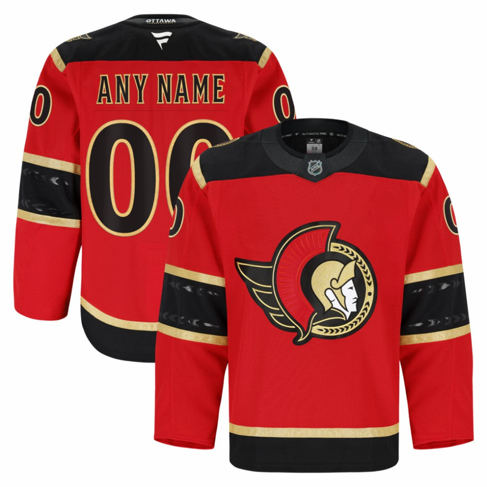 Ottawa Senators Fanatics Alternate Authentic Pro Custom Jersey - Red - NHL 203134980