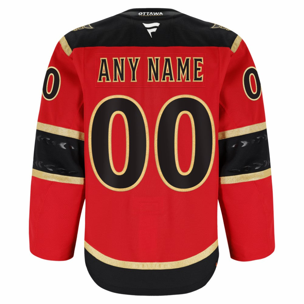 Ottawa Senators Fanatics Alternate Authentic Pro Custom Jersey - Red - NHL 203134980