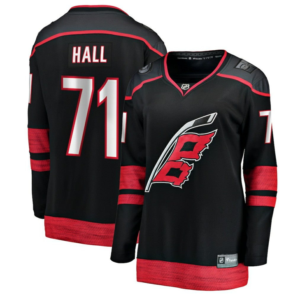 Taylor Hall Carolina Hurricanes Fanatics Women's Home Breakaway Player Jersey - Black - NHL 203135888