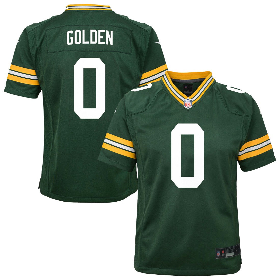 Nike Matthew Golden Green Bay Packers Youth Team Game Jersey Green