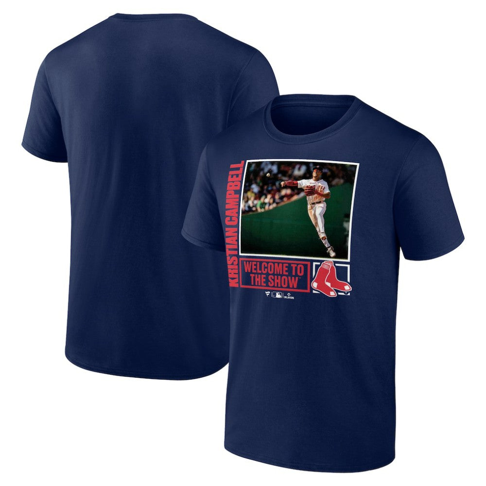 Kristian Campbell Boston Red Sox Player Call-Up T-Shirt - Navy - MLB on Sale