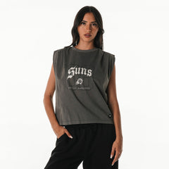 Phoenix Suns The Wild Collective Unisex 2025/26 City Edition Boxy Cropped Darted Tank Top Gray