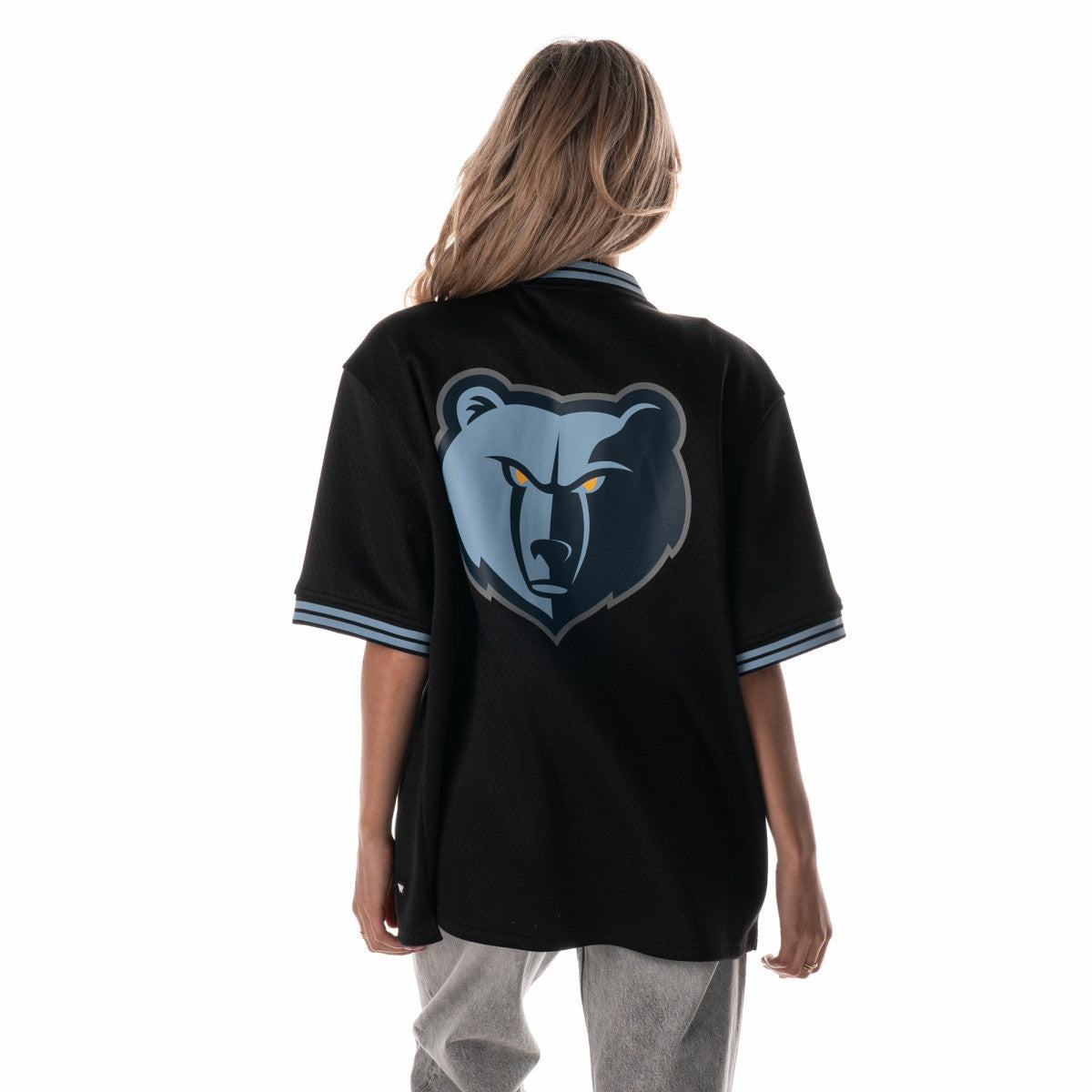 Memphis Grizzlies The Wild Collective Unisex Mesh Full-Zip T-Shirt Black