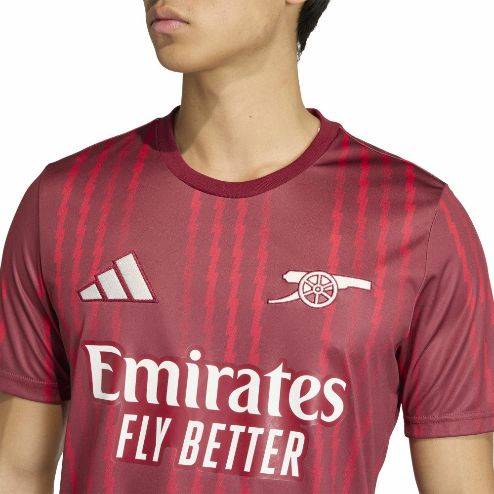 Arsenal 2025/26 Pre-Match Training Jersey Red - Adidas for sale