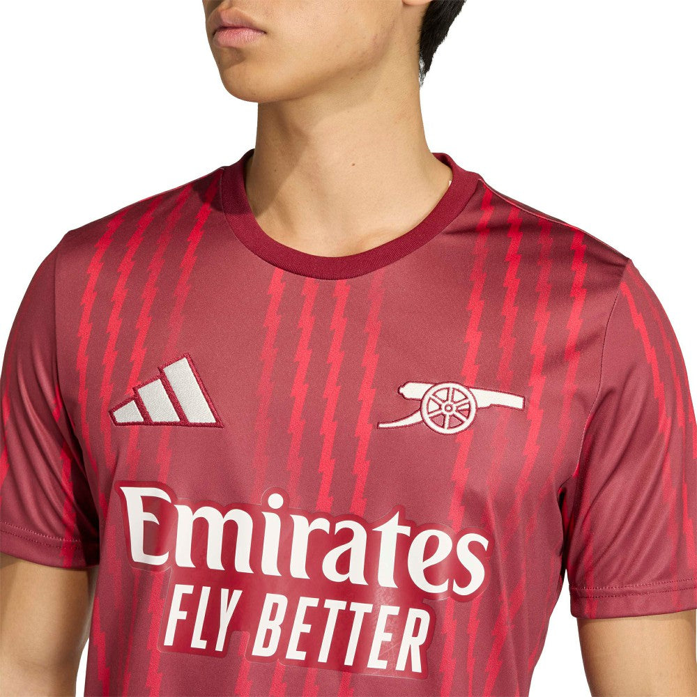 Arsenal 2025/26 Pre-Match Training Jersey Red - Adidas for sale