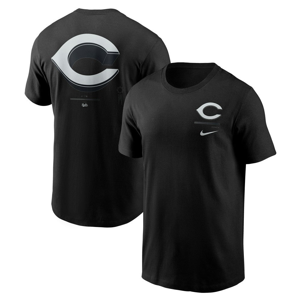 Cincinnati Reds Nike  Bar Loading T-Shirt - Black - Nike Discount