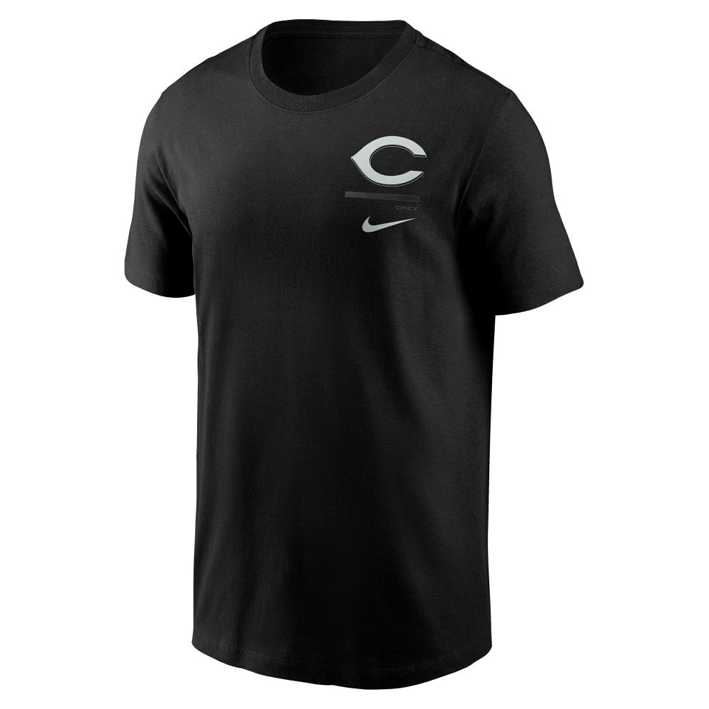 Cincinnati Reds Nike  Bar Loading T-Shirt - Black - Nike Discount