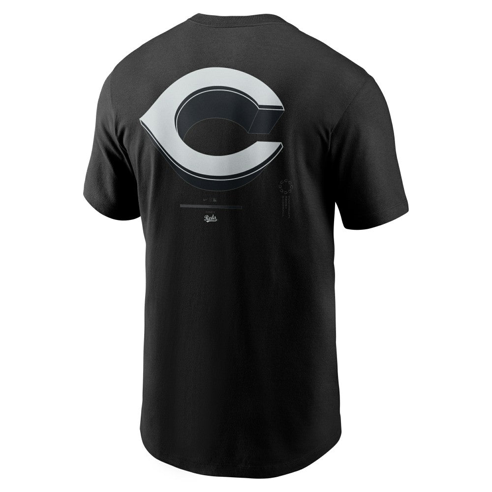 Cincinnati Reds Nike  Bar Loading T-Shirt - Black - Nike Discount