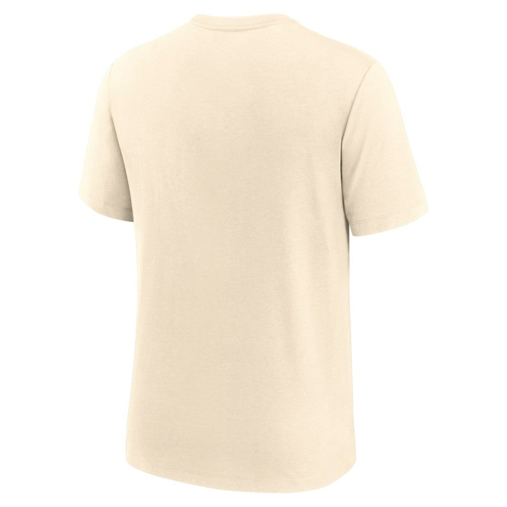 Atlanta Braves Nike Wordmark Tri-Blend T-Shirt - Natural - Nike Sale