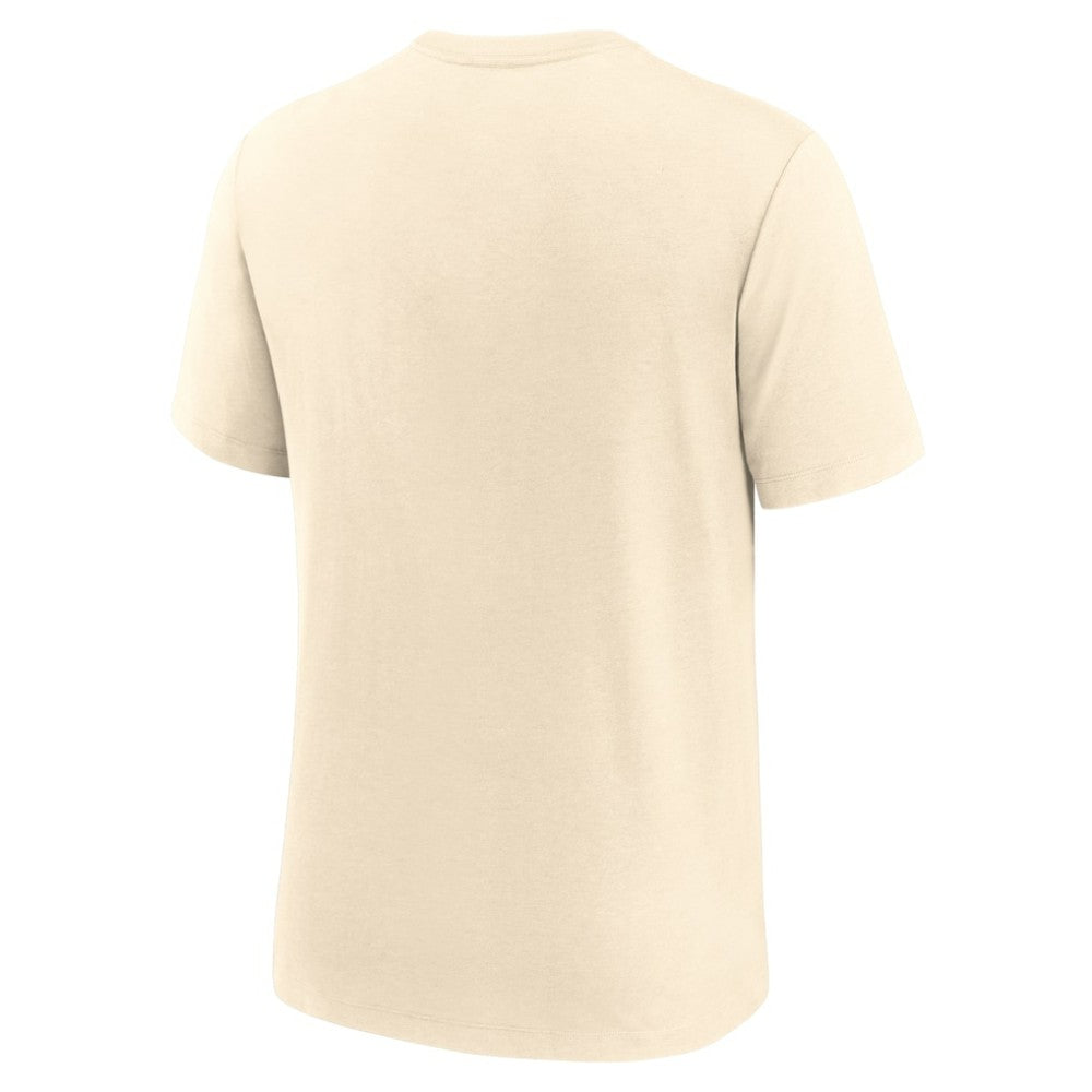 Chicago Cubs Nike Wordmark Tri-Blend T-Shirt - Natural - Nike Sale