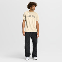 Boston Red Sox Nike Wordmark Tri-Blend T-Shirt - Natural - Nike Online