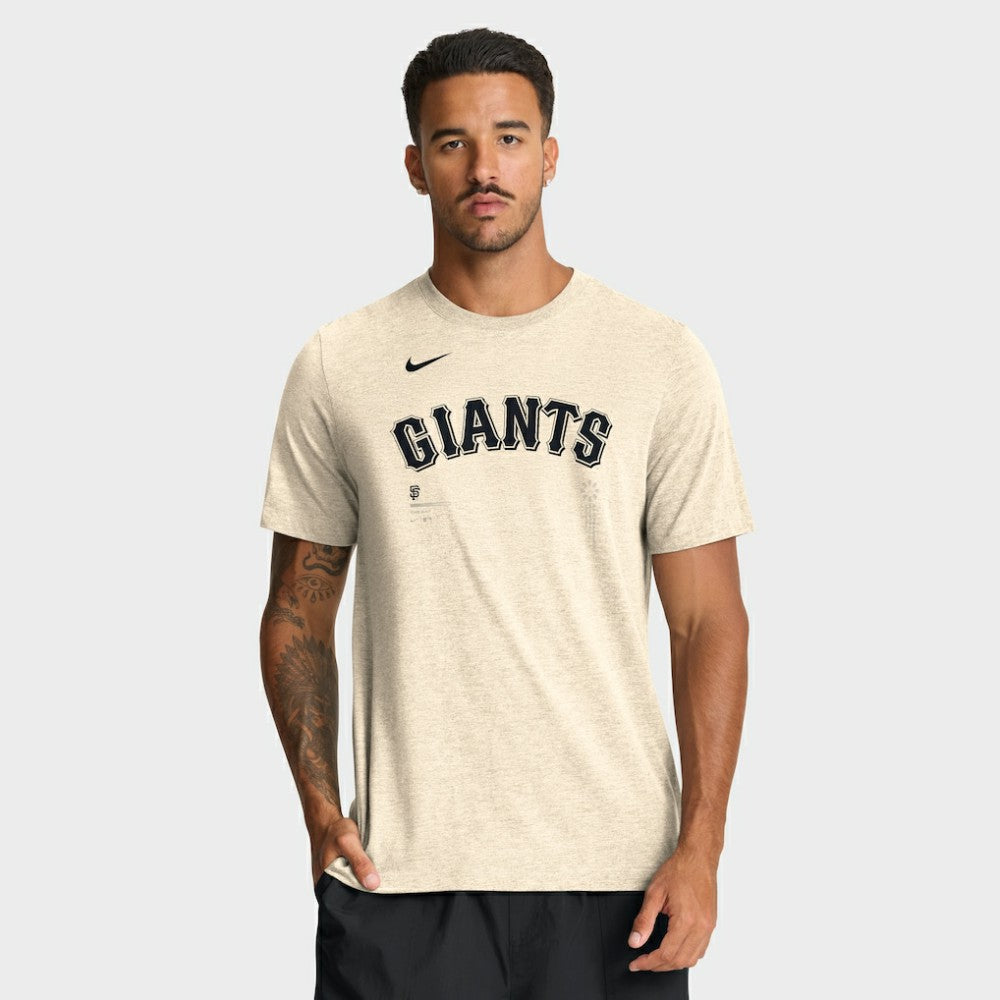 San Francisco Giants Nike Wordmark Tri-Blend T-Shirt - Natural - Nike Sale