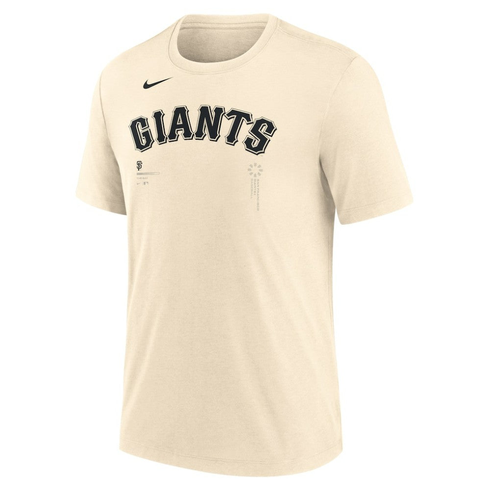 San Francisco Giants Nike Wordmark Tri-Blend T-Shirt - Natural - Nike Sale