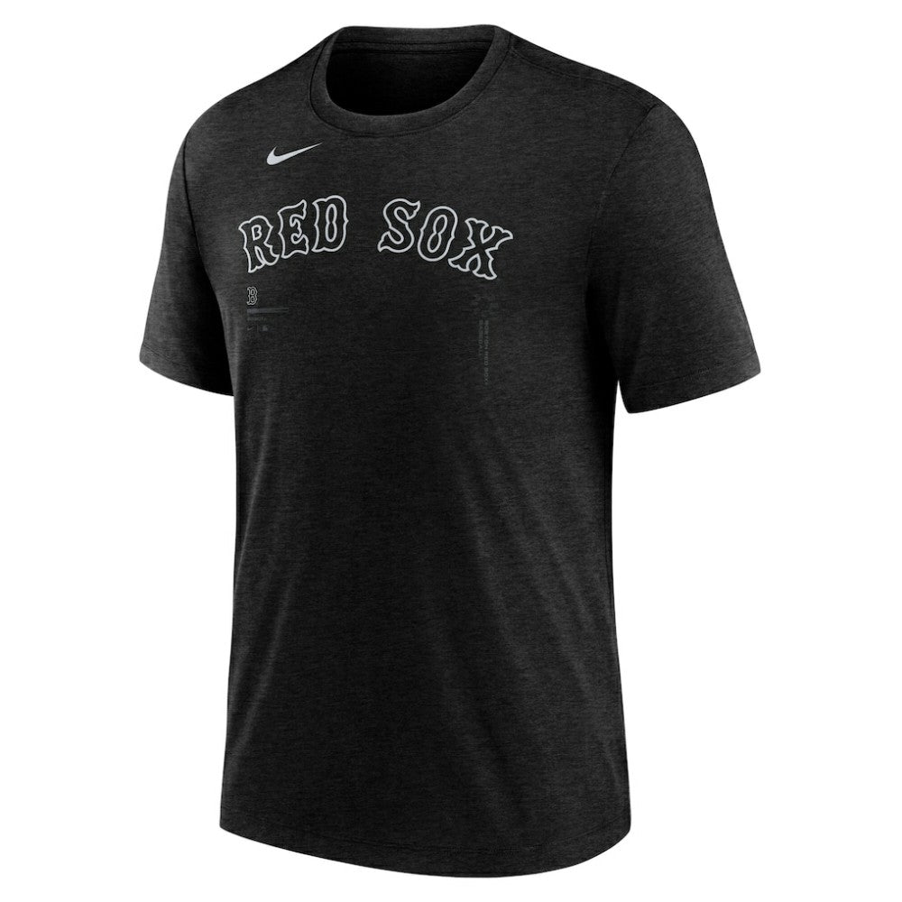 Boston Red Sox Nike Wordmark Tri-Blend T-Shirt - Heather Black - Nike Online
