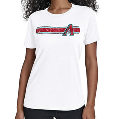 Arizona Diamondbacks Starter Women's Team Stripe T-Shirt - White - MLB Online